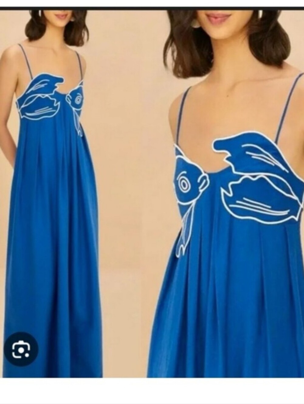 Farm Rio Blue Fishtop Maxidress